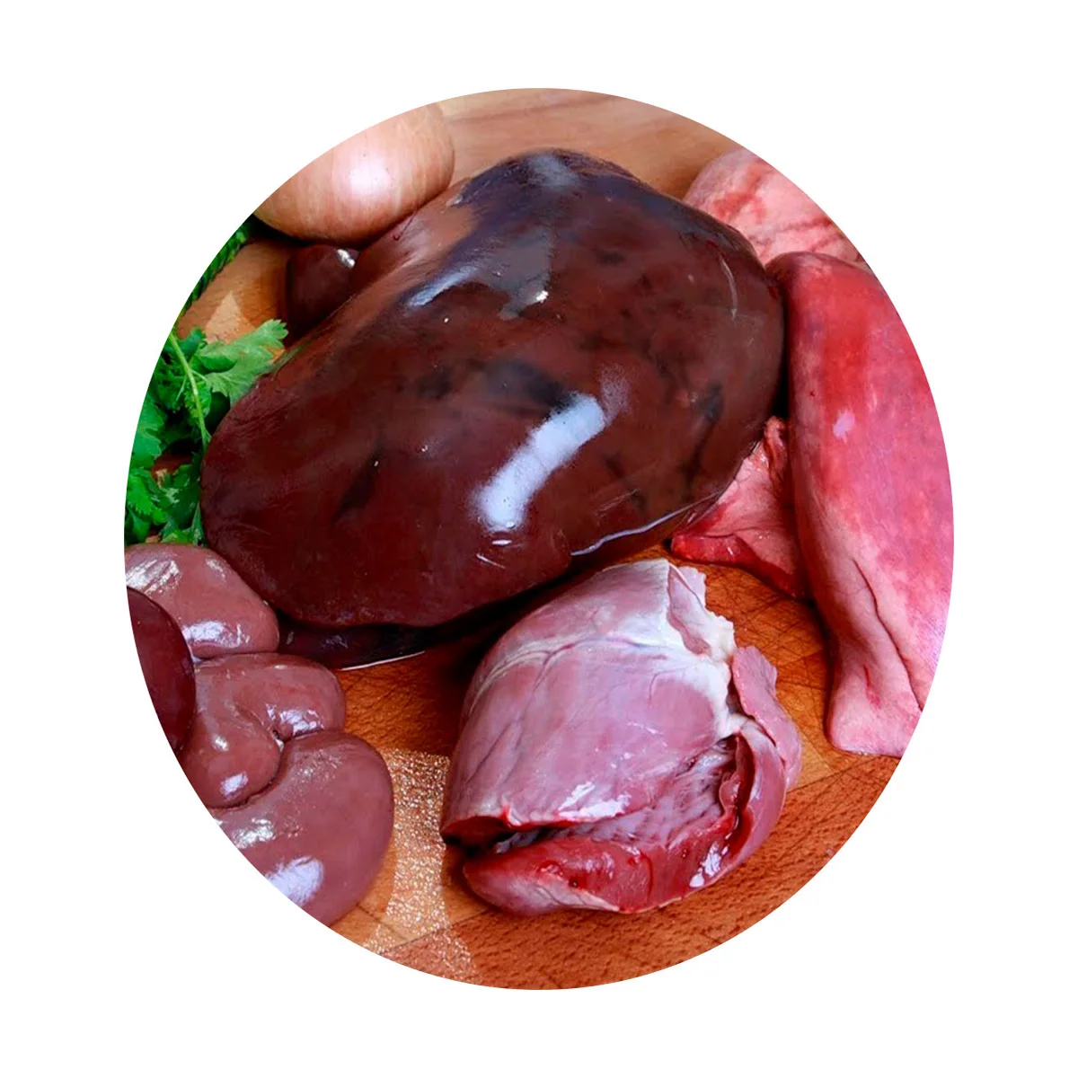 Опустки для мелкого рогатого скота свежие в вакуумной упаковке, легкие в почках печени сердца, высококачественные мелкие субпродукты для крупного рогатого скота