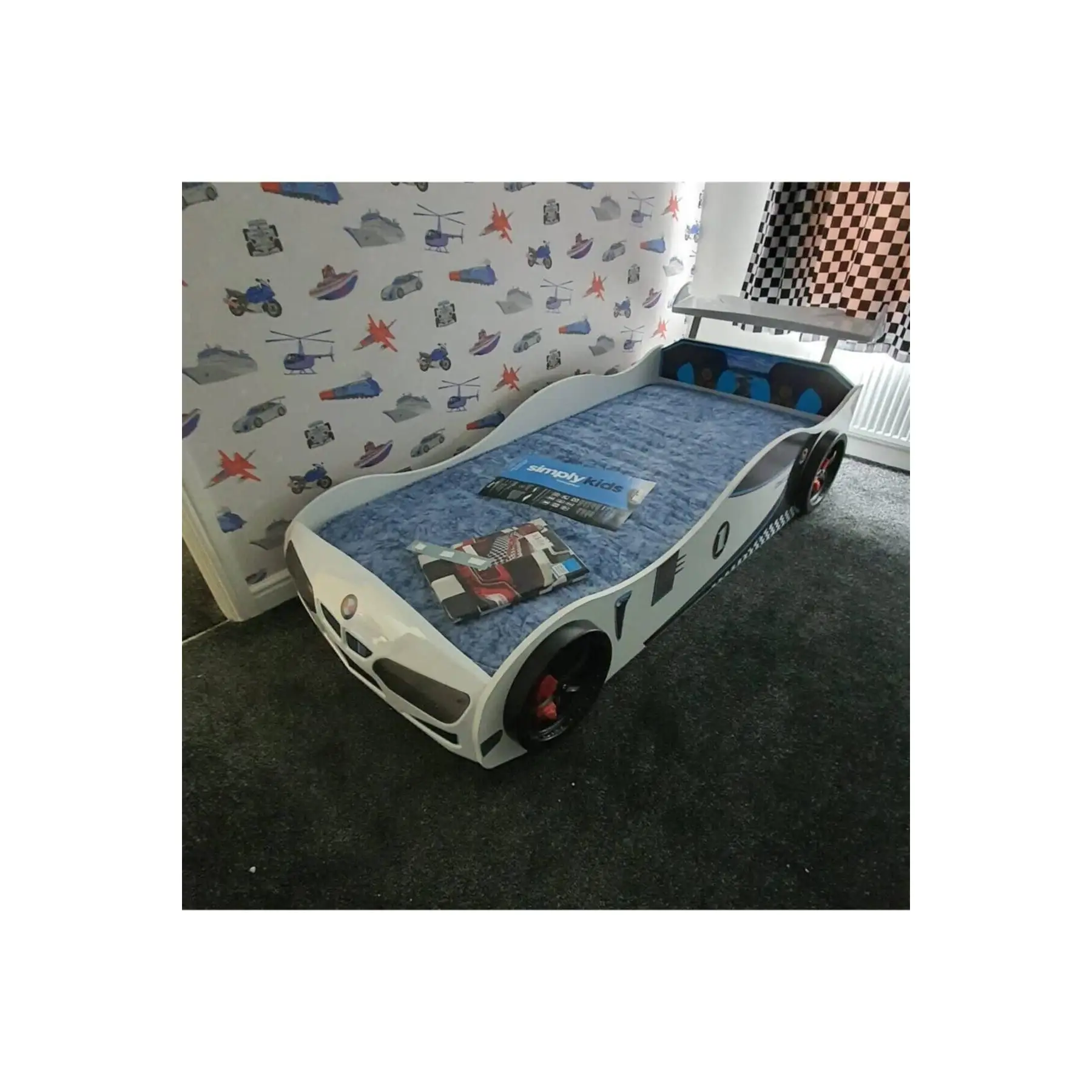 Bmw - Eco - Car Bed Car Bed - Full - Elif Inner Bed 90x190 Cm - White