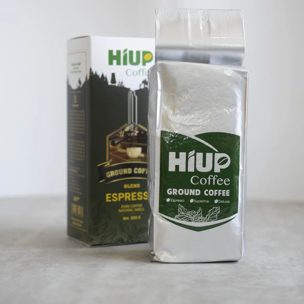 Premium Ground coffee 250gr/box Arabica & Robusta Blend for Espresso smooth and delicate taste but still bold and strong finish