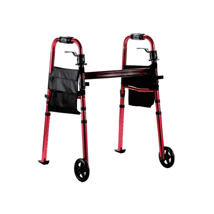 Bliss Medical KD Style Adult Folding Walker Quick-lerease elderly Walker Frame Support and Safety Handbrakes for Seniors