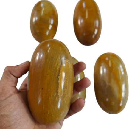 natural Yellow Aventurine Shiva Lingam Yellow Aventurine Lingam Master Energy crystal shiv lingam high quality natural stone red
