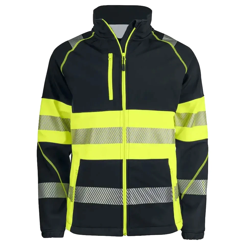 High Quality Reflector Jackets Winter Safety Jackets For Construction with Multiple Pockets OEM hi vis winter workwear Jacket