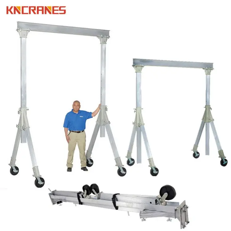 Портативный Легкий 1t 2t мини алюминиевый козловой кран