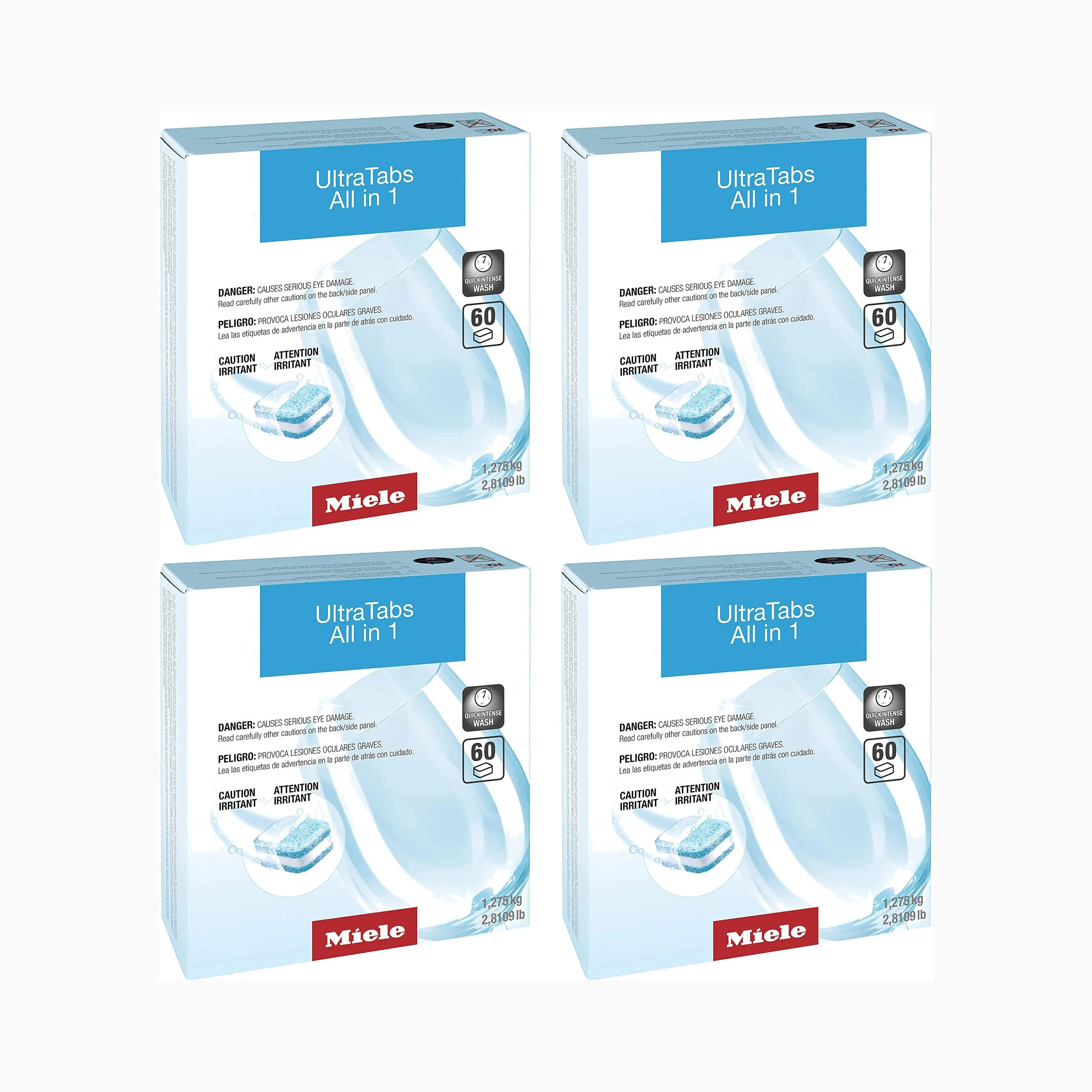 UltraTabs All in 1, 60 tabs for best cleaning results in Miele