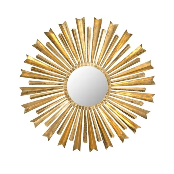 Decorative Wall Mirrors Sunburst Shape Hanging Art Ornament Home Decor for The Living Room Bathroom Bedroom and Entryway