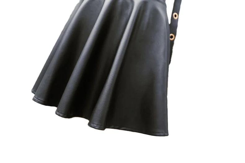High Quality Top Selling Custom OEM Lady Midi Leather Pleated Maxi Long Women Skirt For Lady Leather by zulite international