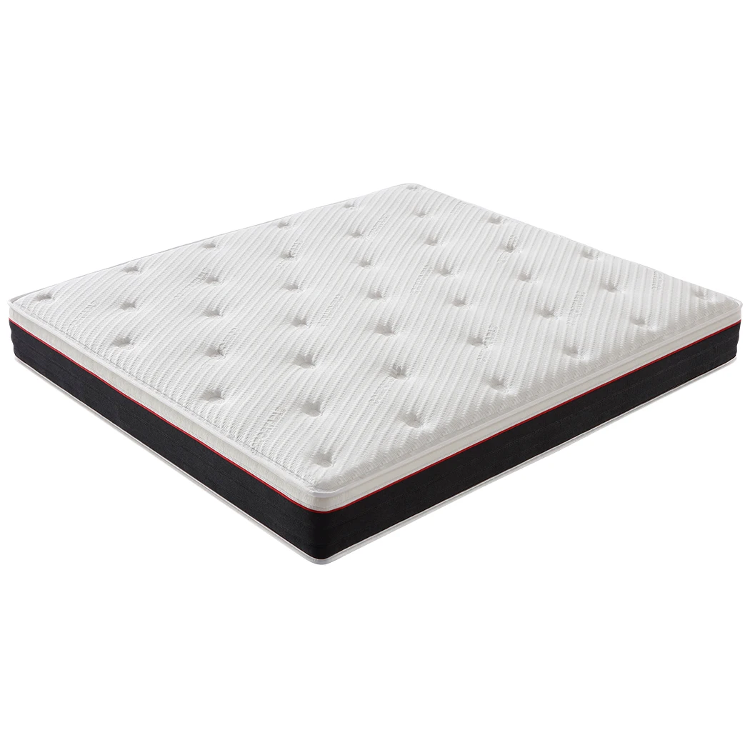 Hotel king queen size roll memory foam top compressed pocket coil spring sleep bed mattresses order online