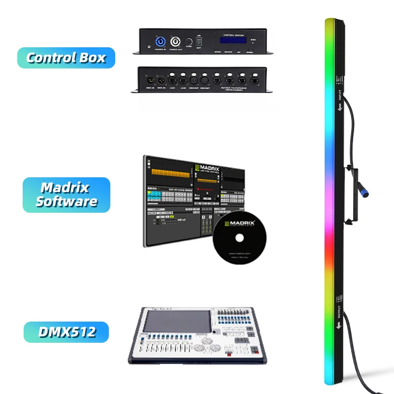 IP65 Waterproof RGB LED Pixel Tube Outdoor ArtNet LED Pixel Mapping Light Bar DJ Party Sta Lighting Party Equipment