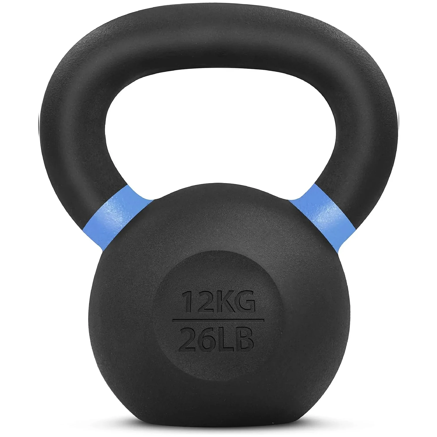 Custom Logo 2 to 48 Kg Weight Lifting Strength Training Powder Coated Cast Iron Kettlebell