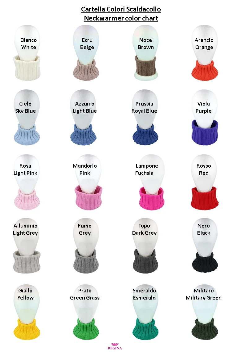 Best Producer Made in italy Knitted Colorful Neckwarmer Woman Accessories For Winter Holiday