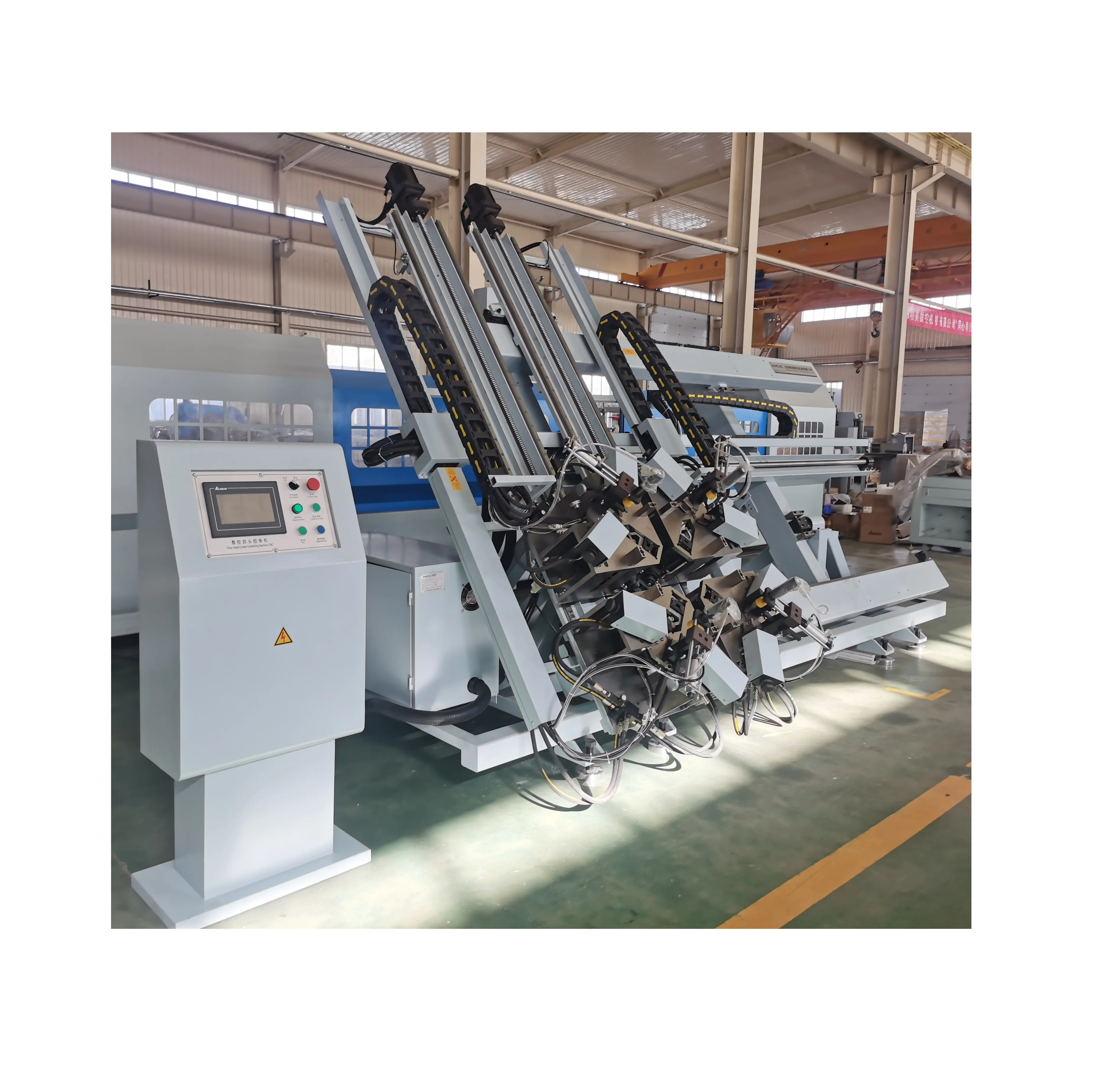 aluminum window door Automatic Four Corner Crimping equipment/alu-alloy super intelligent 4 corner crimping machine