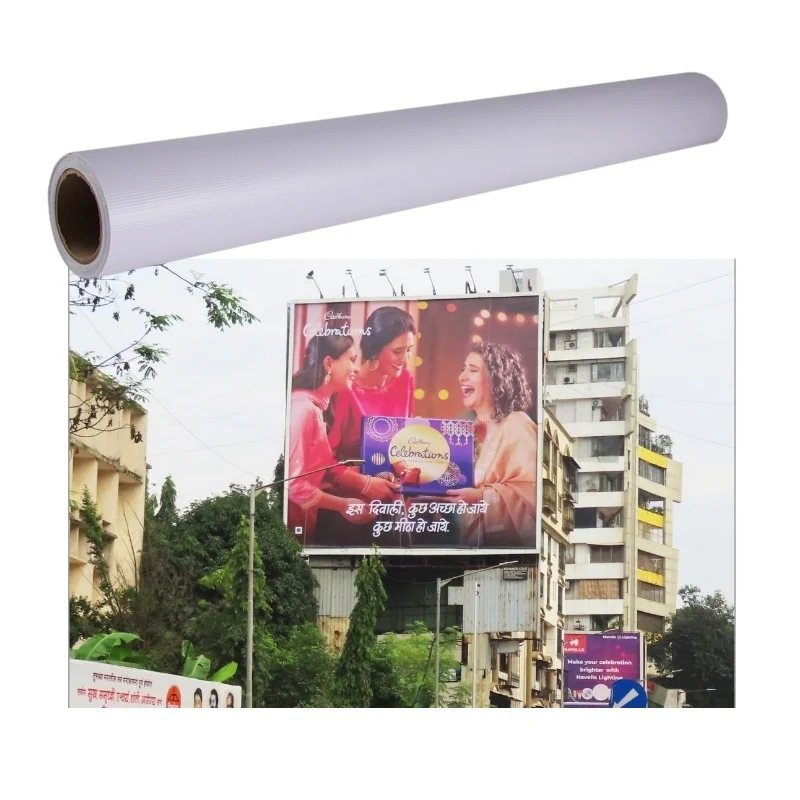 400g Coated Frontlit Flex Banner Printing Materials with Backlight Available in 500x500 & 1000x1000 D/16*16 Sizes