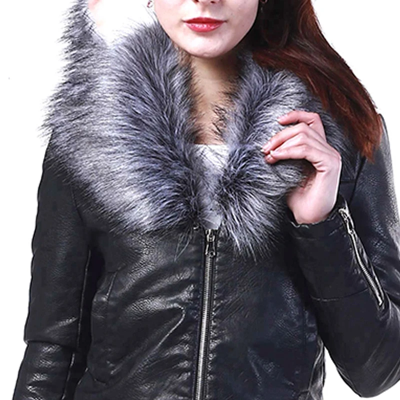 Customized High Quality Professional High Quality Fur Neck Hand Made Portable Quality Women Leather Jackets
