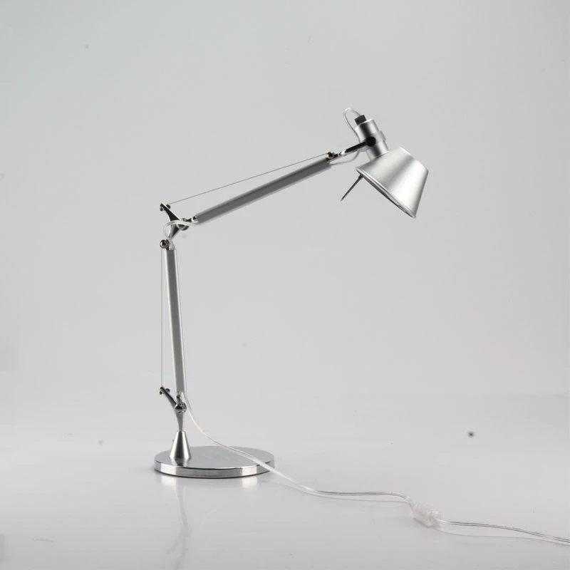Modern Wholesale Eye Protection Reading Flexible Iron Computer LED Table Lamp Reading Light Long Swing Arm Desk Study Lamp