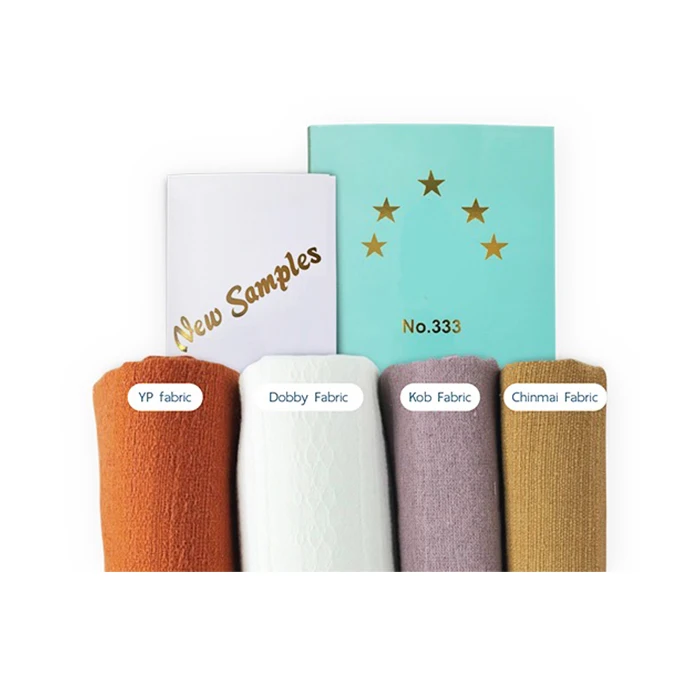 High quality  Thai Cotton Chinmai Fabric Signature  Woven Into Artisan Style with Mixture of Different Size of Yarn Layer