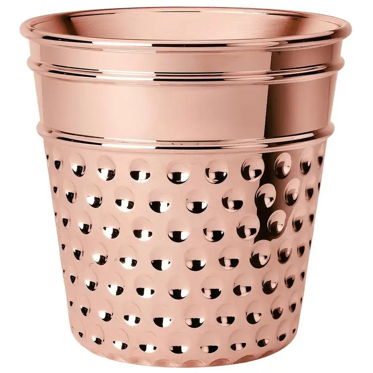 Pure Copper Double Wall Wine Bottles Chiller Champagne Ice Bucket Wine Bottle Holder Champagne Coolers & Wine Chillers