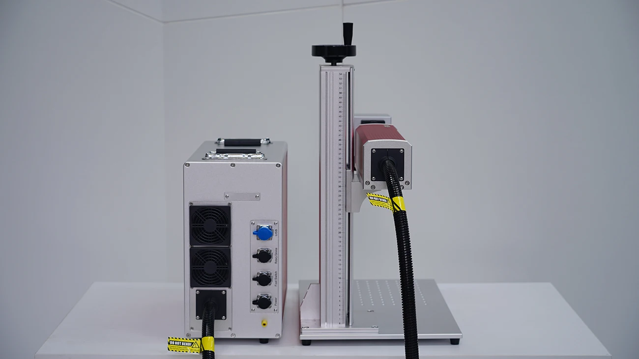 Professional manufacturer fiber laser color marking machine enclosed cnc fiber laser marker 200 watt mopa fiber laser