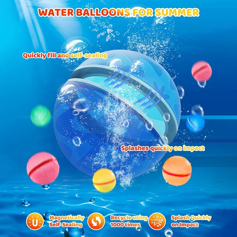 Soppycid Sommer Pool Kinder Wasserspiele wasserbomben wiederverwendbar magnet self sealing wasserbomben
