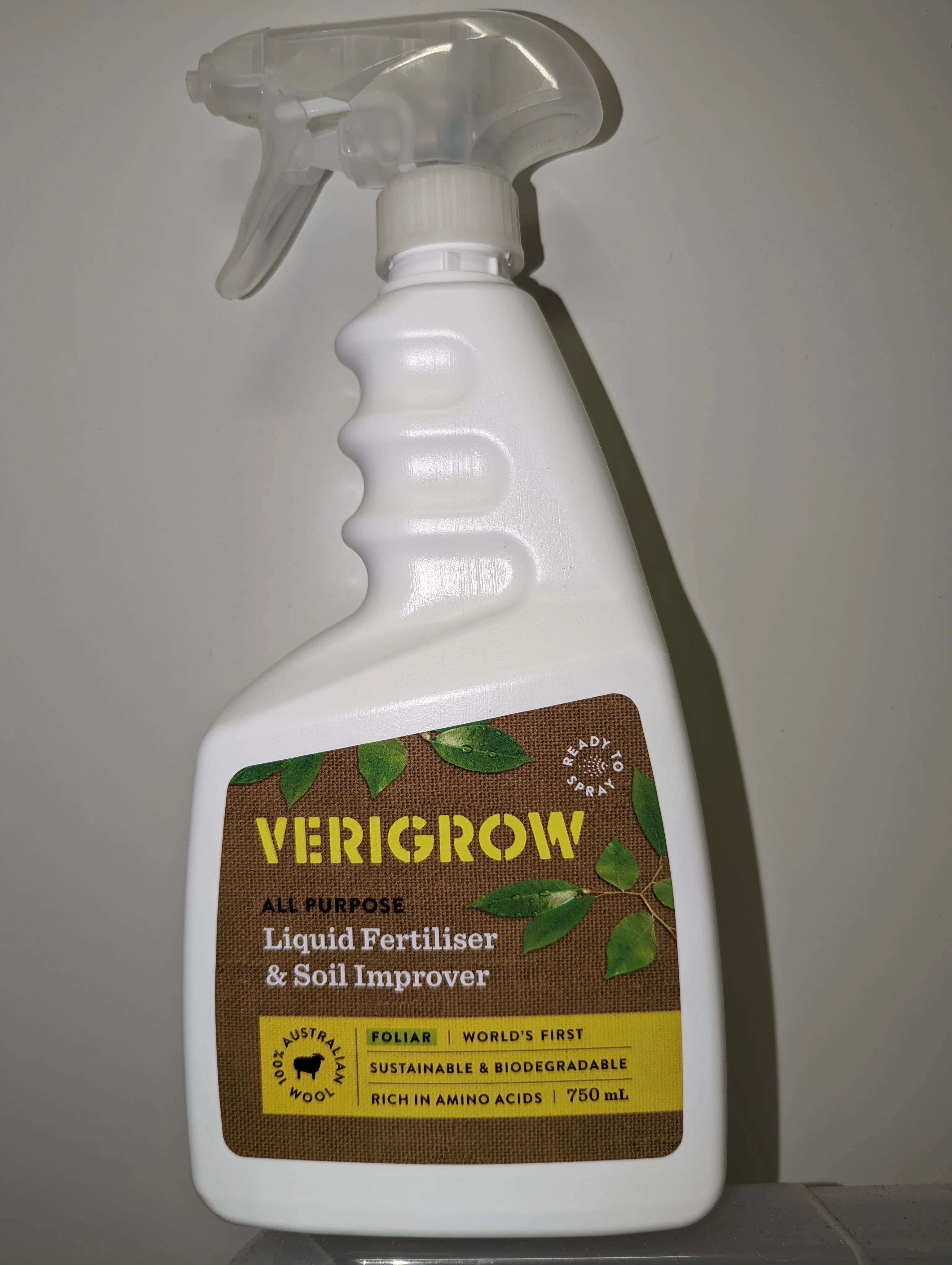 Verigrow 1L - all purpose amino acid fertiliser and soil improver from wool
