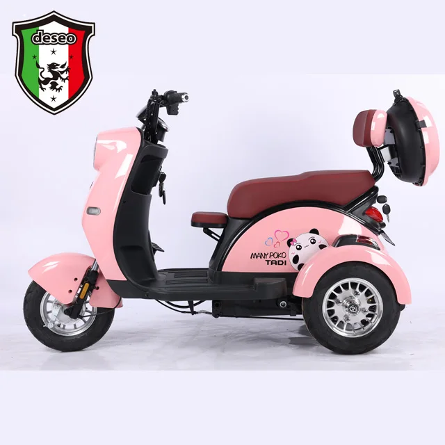 High Quality Electric Trike Scooter Three Wheel Motorized Driving Type Tricycle Popular China Tianjin Electric Vehicle Factory