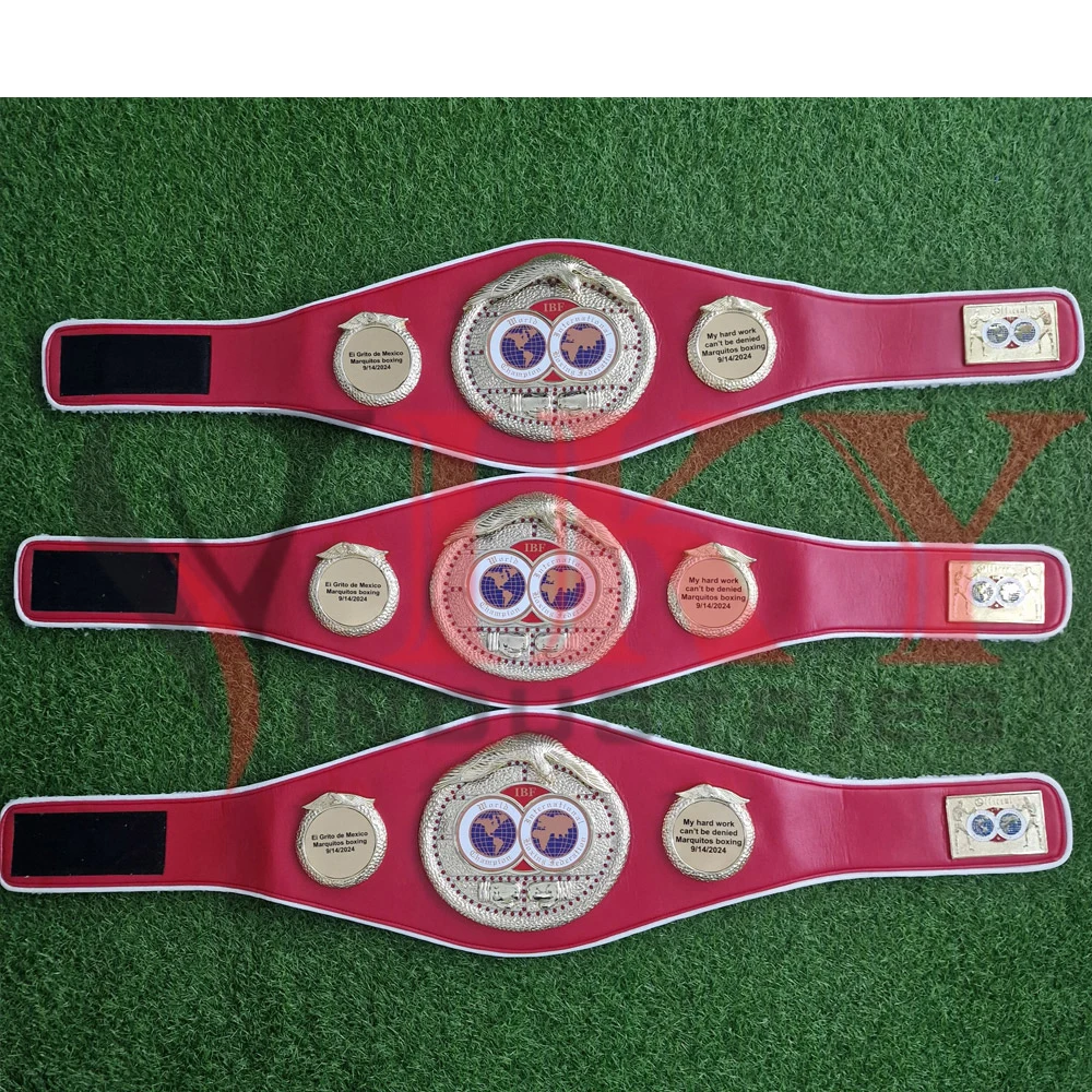 Пояс чемпионата IBF по боксу с индивидуальным логотипом Международная Федерация бокса Чемпион мира по боксу от VIKY INDUSTRIES