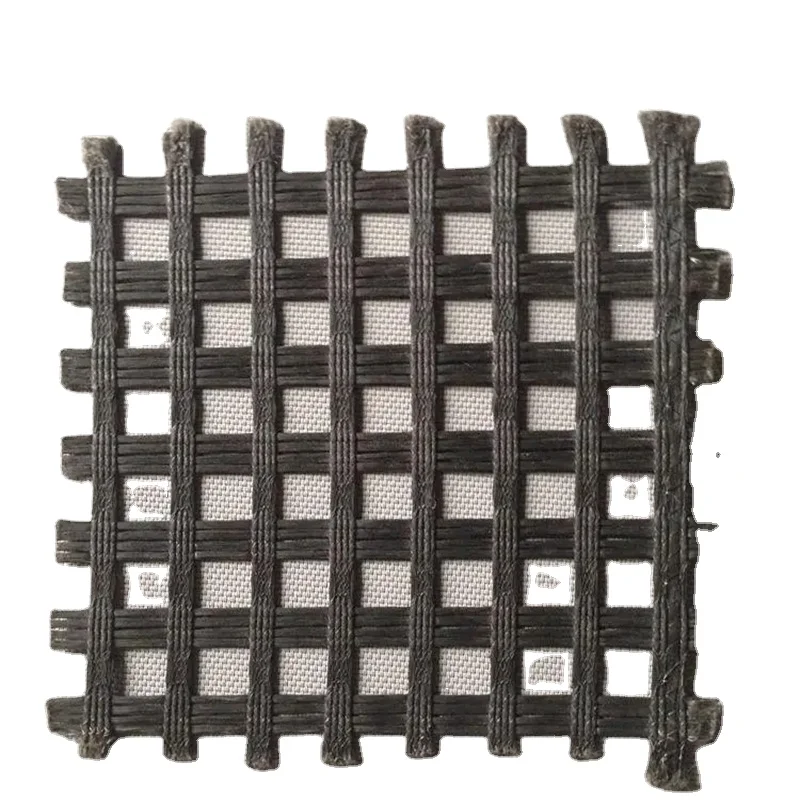 Biaxial Warp-knitting Pet Geogrid With Good Price 25-200kN/m High Quality Black Polyester Biaxial PET Geogrids