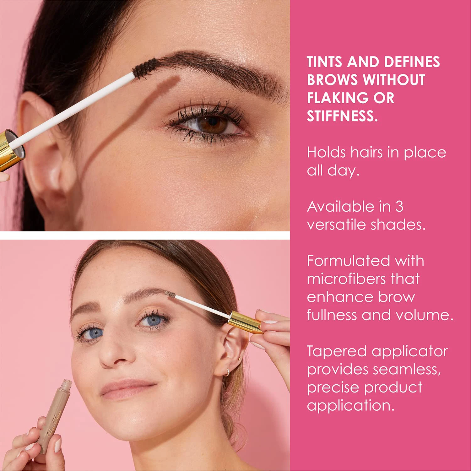 NEW Volumizing Eye Brow Tint Gel Eyebrow Wholesale High Pigment Makeup with Microfiber Brush