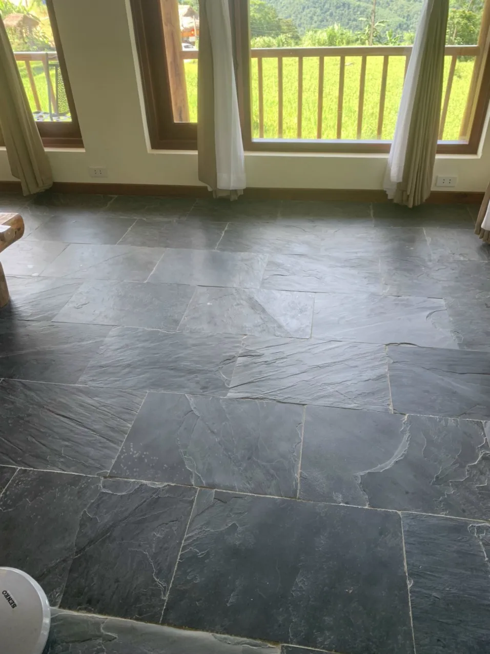 Black slate stone Anti-slip stone tile Outdoor paving made of natural Slate stone  best quality good price top sale