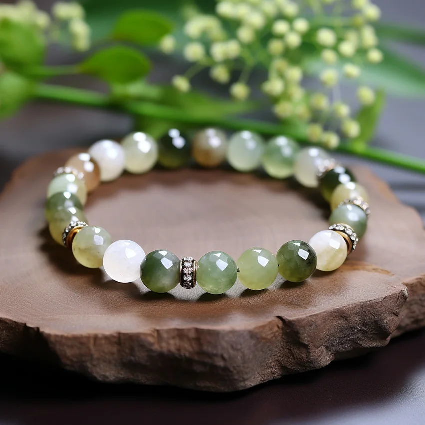 Personalized fashion brand promote bracelet custom nature stone beads