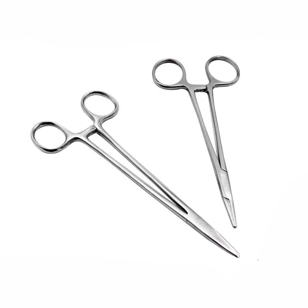 16cm18cm Stainless Steel Veterinary Needle Holder Suturing Forceps Hemostatic Pliers Livestock Pet Animal Surgical Tools