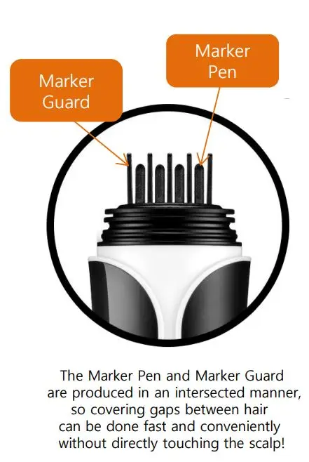 [Korea Cosmetics]Quick Hair Marker Easy to cover between hair without staining the scalp Fast drying and long lasting