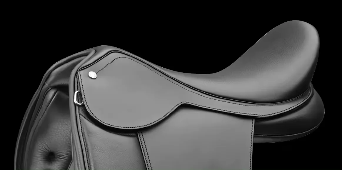 Wholesale Price Genuine Leather Saddle Black Seat Size 10 to 18 inches  English horse racing products from India