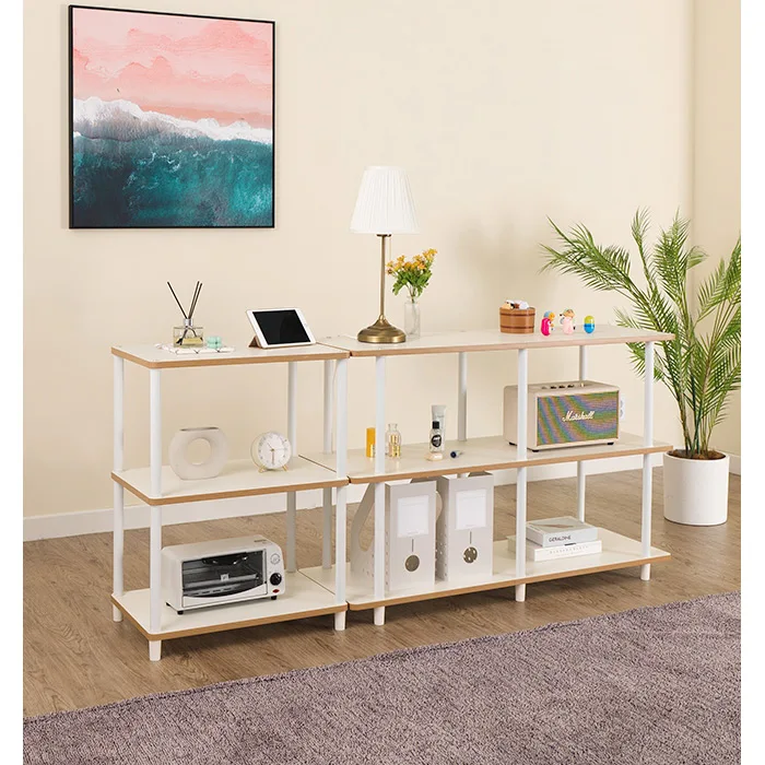 cheap modern luxury book storage shelf tree rack with metal office home living room bookshelf corner furniture wooden bookcase