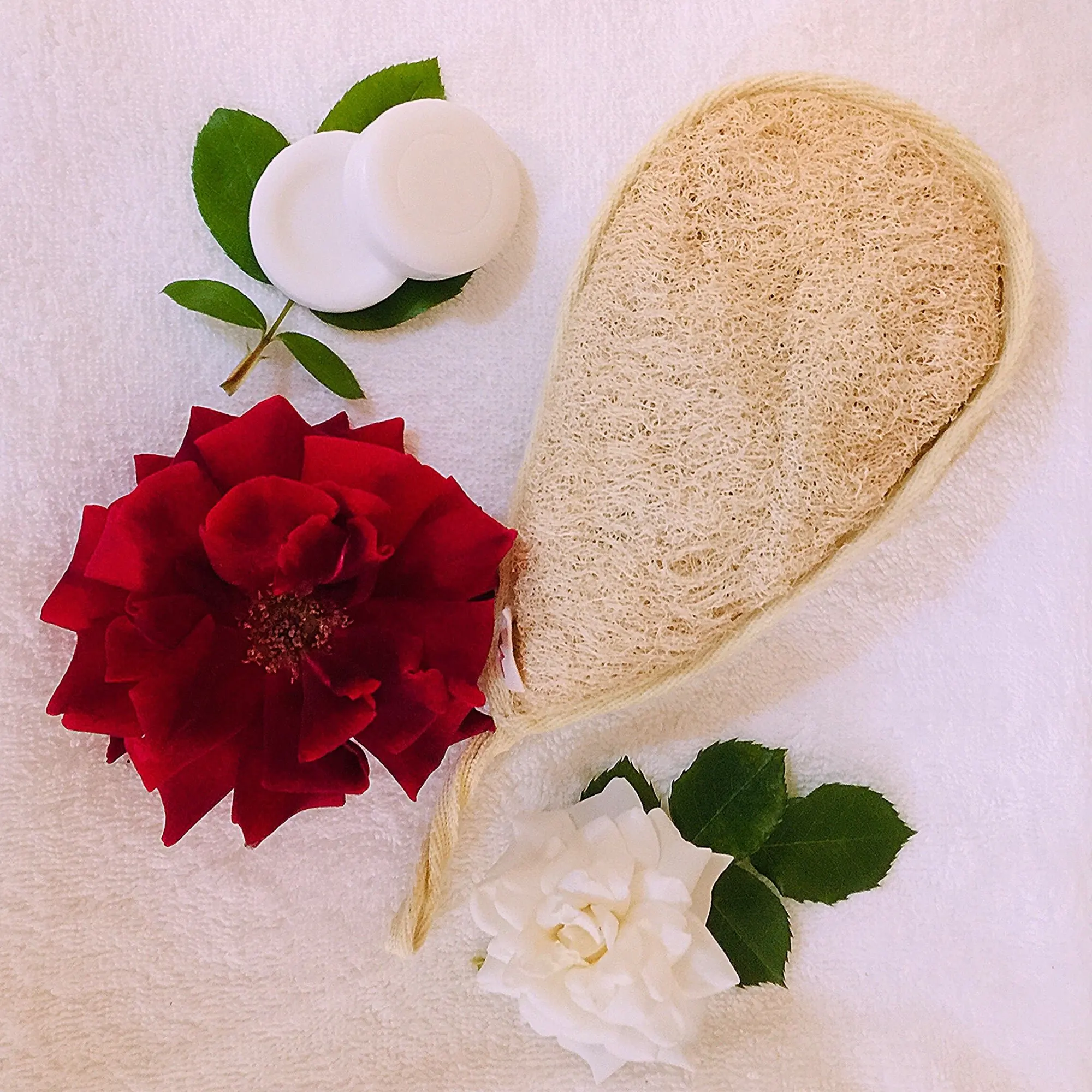 Loofah Sponge Pads for Bathing Teardrop Water Drop Shaped Pad Body Scrub Durable Luffa Sponges Wholesale