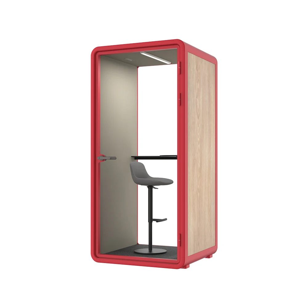 Minimalistic Office Booth Pods Office Soundproof Booth Excellent Office Acoustic Noise Insulation Phone Booth Meeting Pod