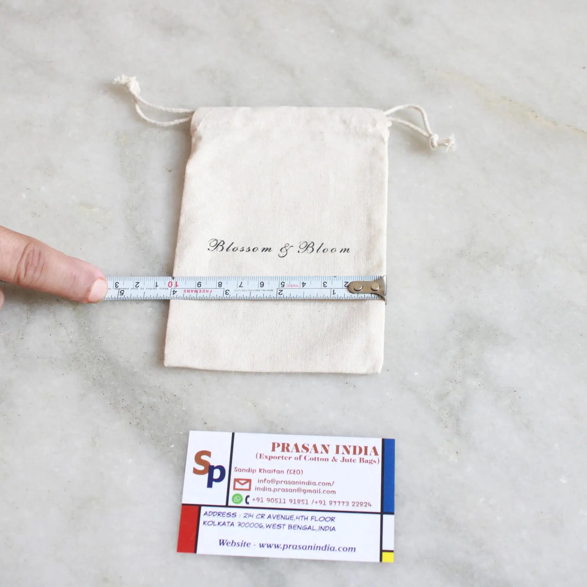 Drawstring Custom Jewelry Gift Storage Fabric Canvas Drawstring Bag Wholesale Cotton Drawstring Bag Pouch With Logo Printing