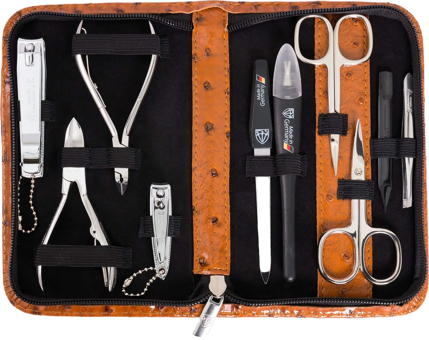 Top selling Manicure Set Manicure Set High End Luxury Ladies And Men Manicure Set With Glitter PU Case