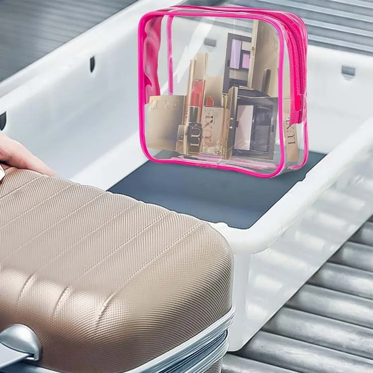 New Travel PVC Cosmetic Bags Set Women Transparent Clear Zipper Makeup Bags Organizer Bath Wash Make Up Tote Handbags Case
