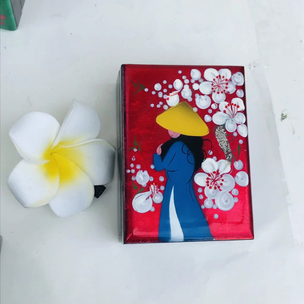 Mother of pearl wood lacquered jewelry gifts box Vietnam lacquerware lacquer boxes premium quality custom sizes