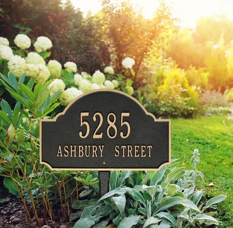 Decorative modern metal yard sign for outdoor garden yard home bulk quantity high quality made in india wholesale hot sell 2023