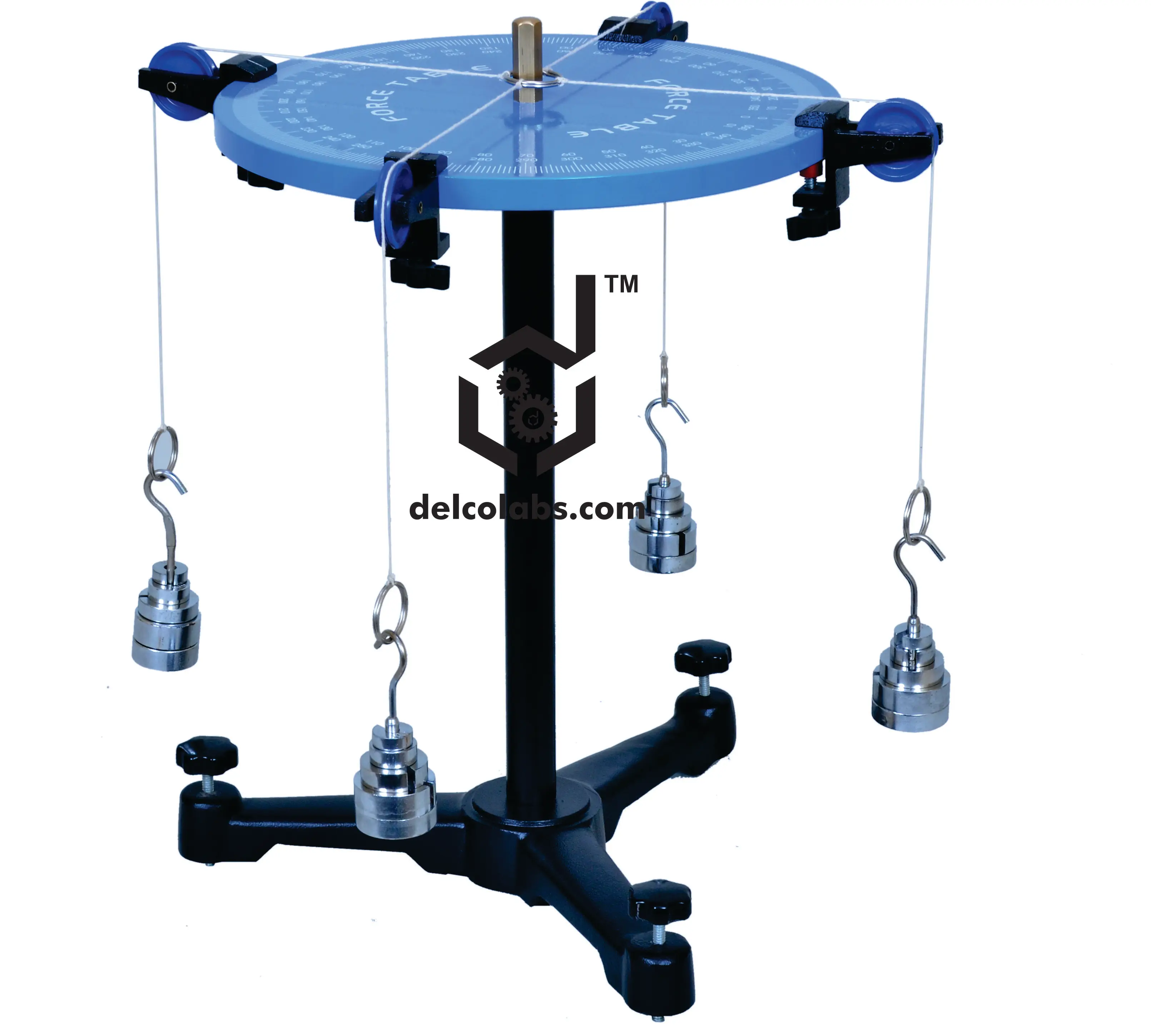 Force Table Apparatus For Vector Experiments in Physics Laboratory by Students in Schools and colleges