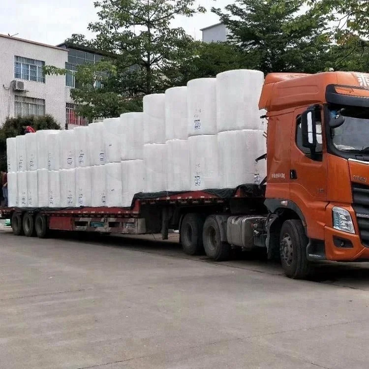 Wholesale Customize width raw material for making  napkin tissue paper jumbo mother parent roll