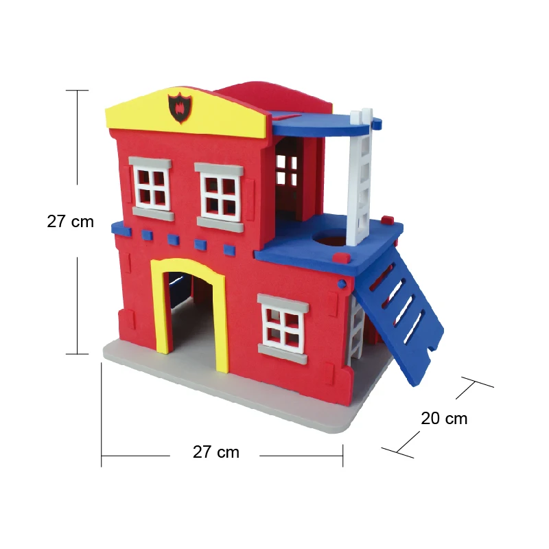 High quality 3D EVA soft foam puzzle diy building block