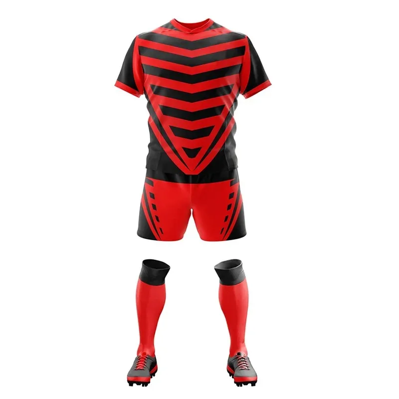 Cheap Breathable Men Rugby Uniform Set Custom Sublimate Bulk Rugby Shirt Rugby Team Jersey Uniform
