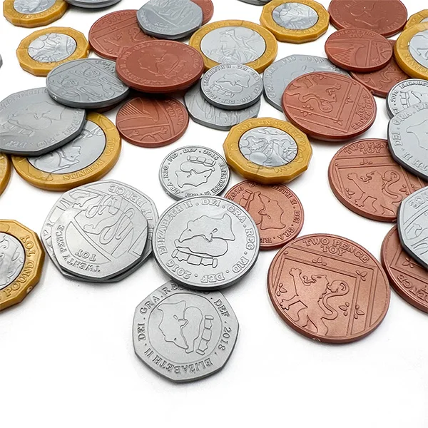 80Pcs Pound Sterling Coins Educational Kids Play Money