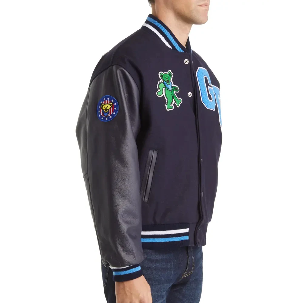 High quality Wool body & real cow leather sleeve custom design varsity Jacket Wholesale Design your own high quality jacket