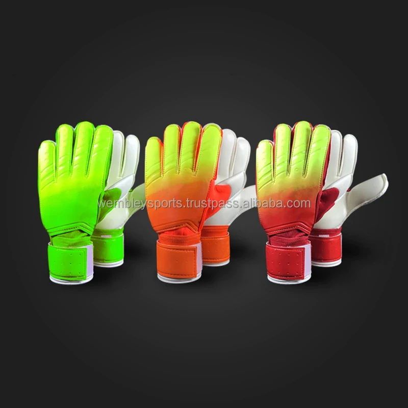Thickened football goalkeeper soccer gloves Color Gradient Bone Guillotine PU Latex Soccer Goalkeeper Goalie Gloves