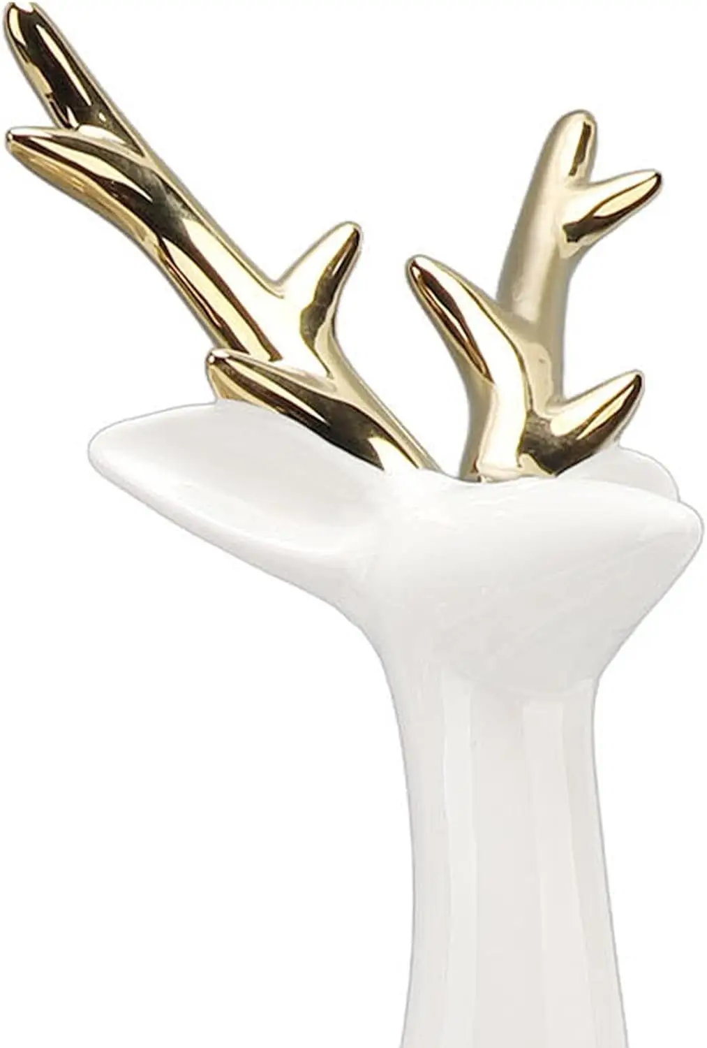 Set of 3 Standing Deer Figures Holiday Reindeer Figures Attractive Decorative Deer Sculpture for Home Decor Car Dashboard