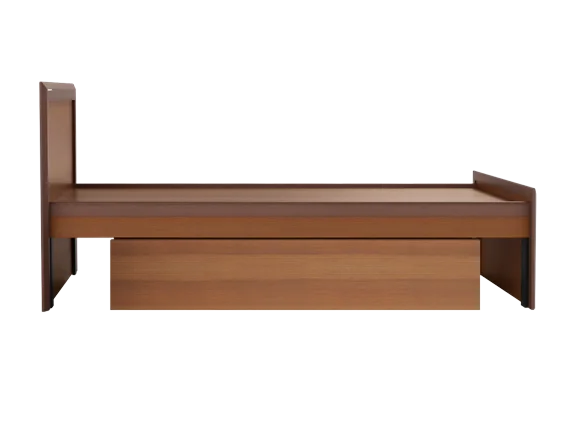 Wholesale Prices Contemporary & Modern Style Single Size Bed with Customized Storage Designed High Grade Wood Made Bed