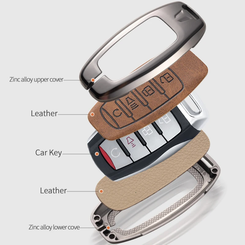 Car Key Case Shell Auto Emblem Keychain Ring For Haval Jolion F7 H9 H6 H2 F7X F7H H8 H3 H4 H1 H5 H7 F5 M4 M6 H6-Coupe